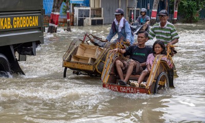 Banjir Rendam Pusat Kota di Kabupaten Grobogan