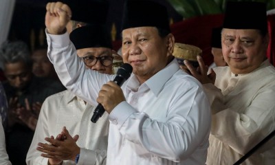 Prabowo Subianto Sampaikan Pidato Kemenangan Seusai Ditetapkan Pemenang Oleh KPU