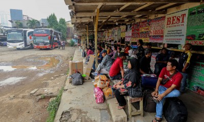 Jelang Lebaran, Penumpang di Terminal Pondok Pinang Jakarta Mulai Meningkat Hingga 50%