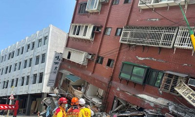 Gempa bumi dengan magnitudo 7,2 mengguncang Taiwan