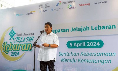 Menhub Budi Karya Sumadi Lepas Tim Jelajah Lebaran Bisnis Indonesia