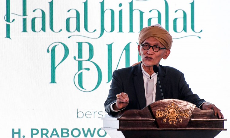 Prabowo Subianto dan Gibran Rakabuming Raka Hadiri Halalbihalal Pengurus Besar Nahdlatul Ulama