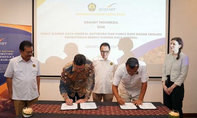 Eramet Jalin Kemitraan Mineral Kritis dengan Badan Geologi di Indonesia