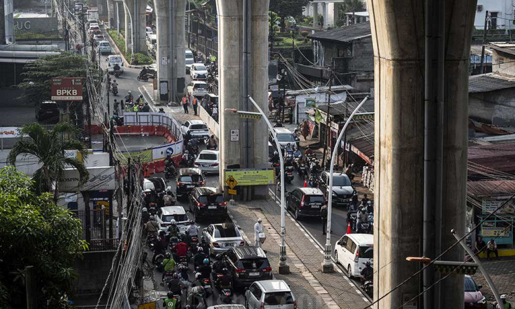 Rekayasa lalu Lintas Contra Flow di Cipulir