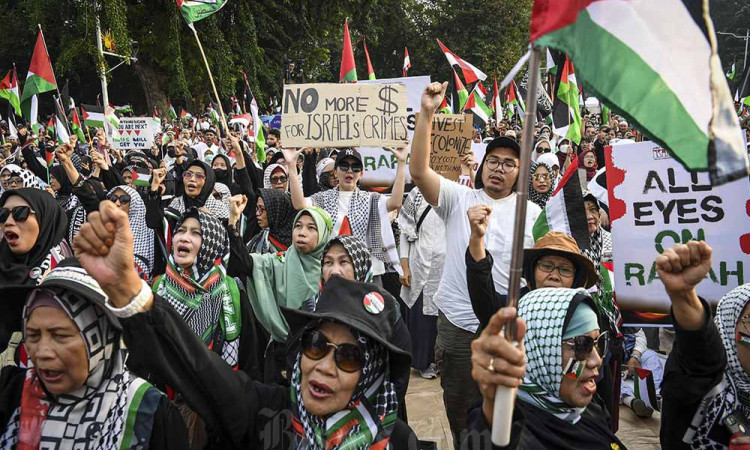 Aksi Bela Palestina di Jakarta