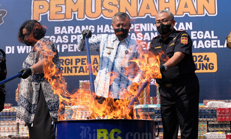 Pemusnahan Barang Kena Cukai Ilegal