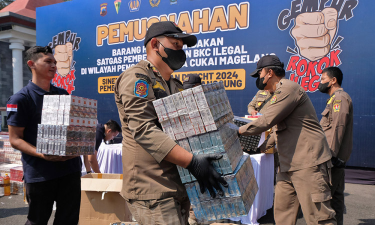Pemusnahan Barang Kena Cukai Ilegal