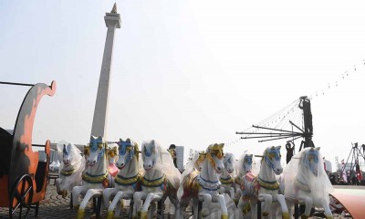 Persiapan Perayaan Puncak HUT ke-497 Kota Jakarta