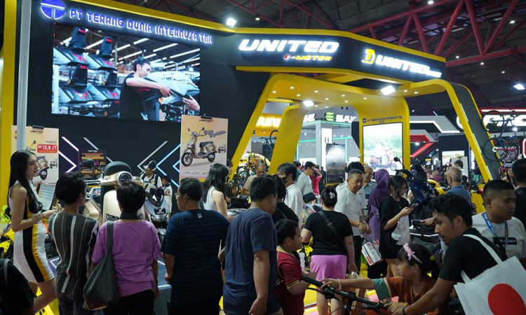 Booth United Bike & United E-Motor di Jakarta Fair Kemayoran 2024 Diserbu Pengunjung, Ada apa?