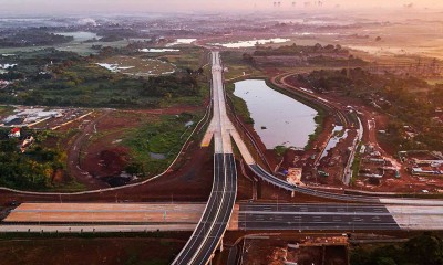 Progres Pembangunan Konstruksi Jalan Tol Serbaja Seksi 1B CBD-Legok Memasuki Tahap Akhir