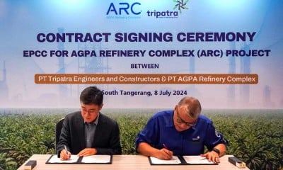 TRIPATRA Tandatangani Kontrak dengan AGPA Refinery Complex untuk Proyek Penyulingan Minyak Sawit di Kalimantan Timur