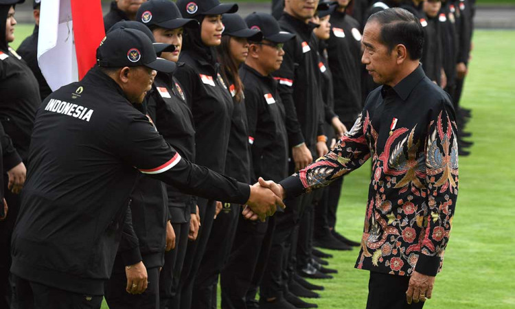Presiden Joko Widodo Lepas Kontingen Indonesia Untuk Olimpiade Paris 2024