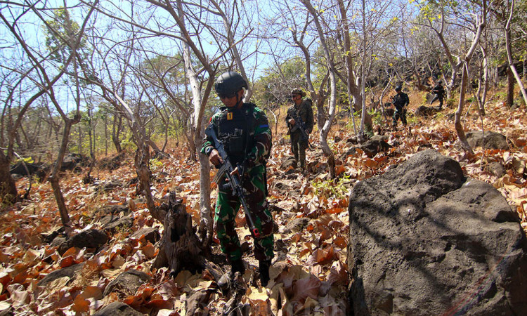 Latihan Bersama Platoon Exchange Marinir dan USMC