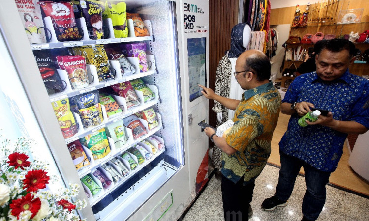 Peresmian Vending MAchine dan UMKM Corner Posind
