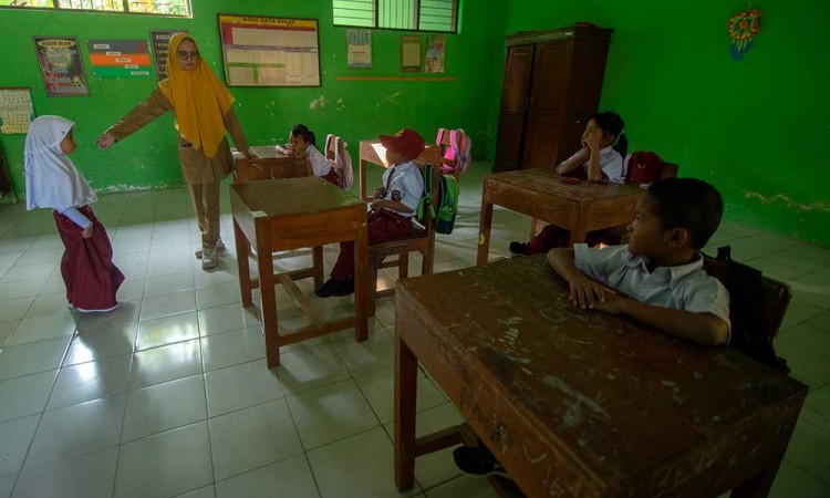 SD di Boyolali Jawa Tengah Hanya Mendapatkan Lima Murid Baru Pada Tahun Ajaran Baru Ini