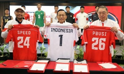 Speed Jersey meluncurkan jersey Timnas Bola Voli Indonesia putra dan putr