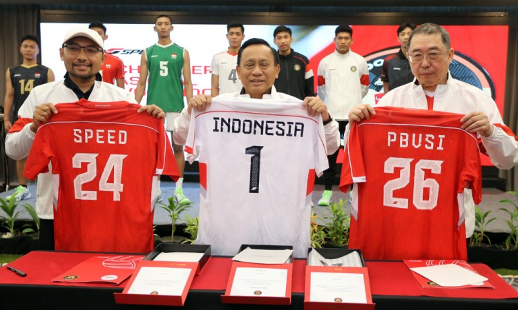 Speed Jersey meluncurkan jersey Timnas Bola Voli Indonesia putra dan putr