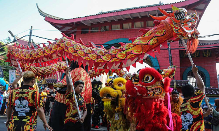Kemeriahan Festival Arak-arakan Cheng Ho 2024 di Klenteng Sam Poo Kong Semarang