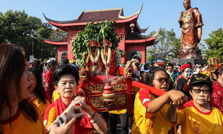 Kemeriahan Festival Arak-arakan Cheng Ho 2024 di Klenteng Sam Poo Kong Semarang