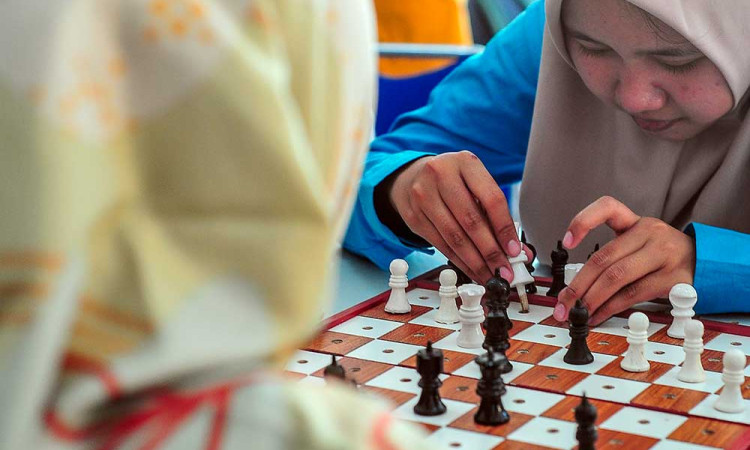 Pertandingan Pecatur Tunanetra di Jambi
