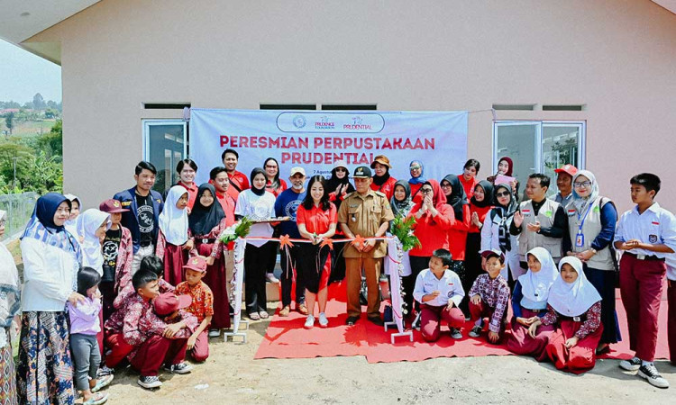Prudential Indonesia Gandeng Posko Jenggala Resmikan Perpustakaan di Desa Sukamulya, Cianjur, Jawa Barat