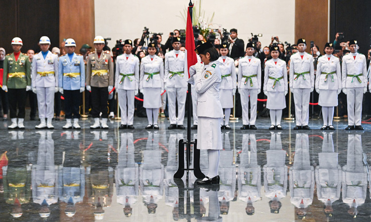 Pengukuhan 76 Anggota Paskibraka 2024