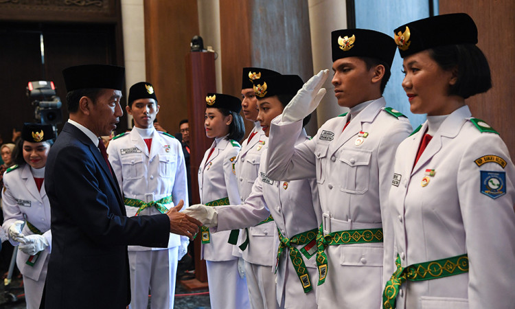 Pengukuhan 76 Anggota Paskibraka 2024