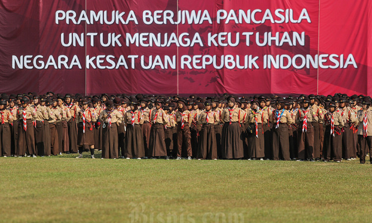 10.000 Anggota Ikut Upacara HUT ke-63 Pramuka