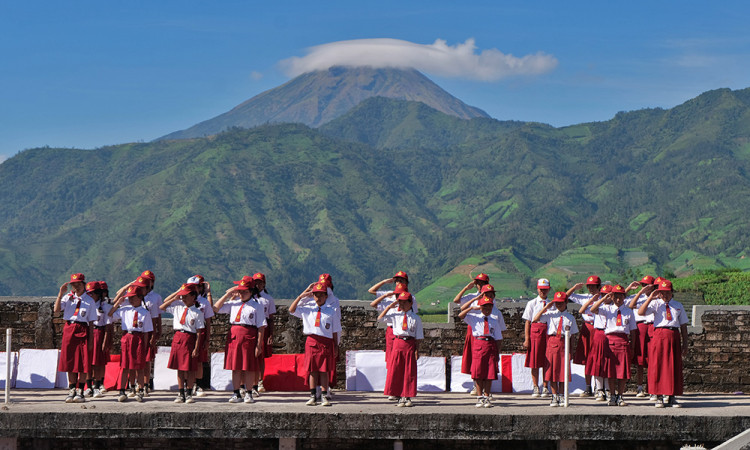 Upacara HUT ke-79 Kemerdekaan RI di Temanggung