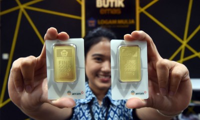 Harga Emas Antam Turun Menjadi Menjadi Rp1.410.000 Per Gram