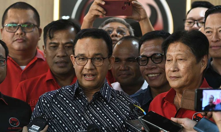 Anies Baswedan Kunjungi Kantor DPD PDIP Jakarta Bahas Pilkada 2024