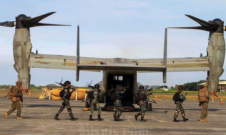Latihan Gabungan Bersama Marinir TNI AL dan Marinir AS