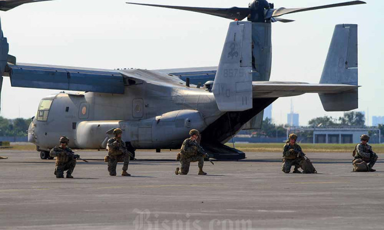 Latihan Gabungan Bersama Marinir TNI AL dan Marinir AS