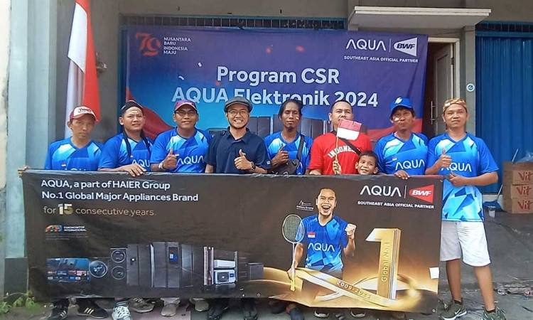 AQUA Elektronik Bagikan Produk Elektronik Rayakan HUT Kemerdekaan RI ke-79