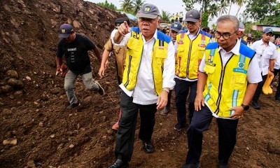 Menteri PUPR Basuki Hadimuljono Tinjau Lokasi Pascabanjir Bandang di Ternate