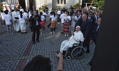 Paus Fransiskus Lakukan Pertemuan di Gereja Katedral Jakarta