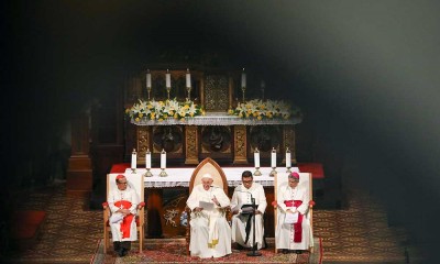 Paus Fransiskus Lakukan Pertemuan di Gereja Katedral Jakarta