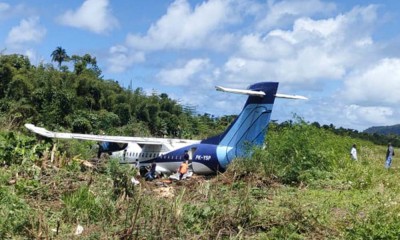 Pesawat Trigana Air PK YSP ATR 42-500 Tergelincir