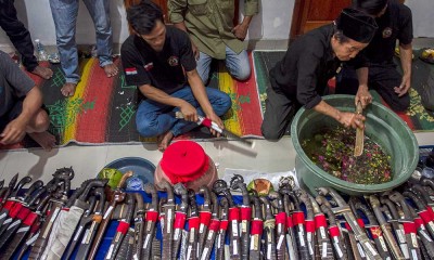 Jamasan 1.000 Bilah Golok Pusaka Ciomas Banten