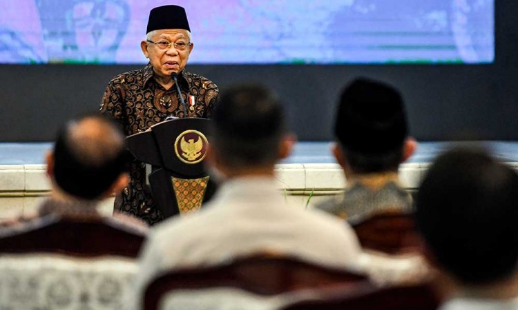 Wakil Presiden Ma’ruf Amin Berikan Arahan Saat Rapat Koordinasi Percepatan Penghapusan Kemiskinan Ekstrem