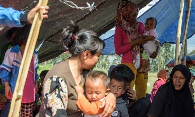 Ratusan Warga Korban Gempa Bumi di Kabupaten Bandung Mengungsi ke Tenda Darurat