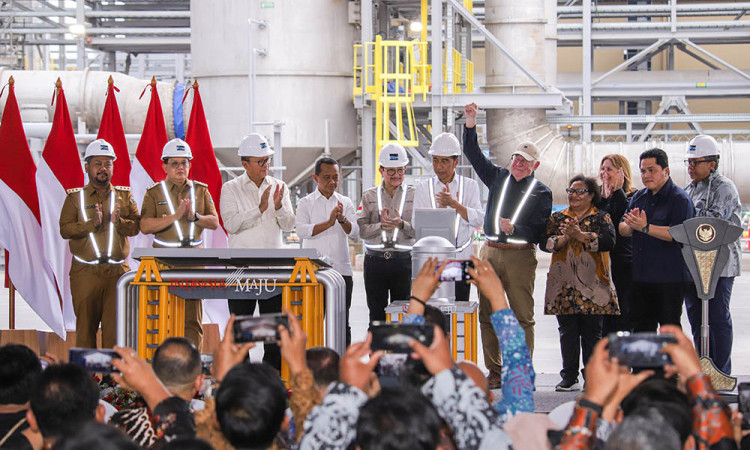 Peresmian Produksi Smelter PTFI di Gresik