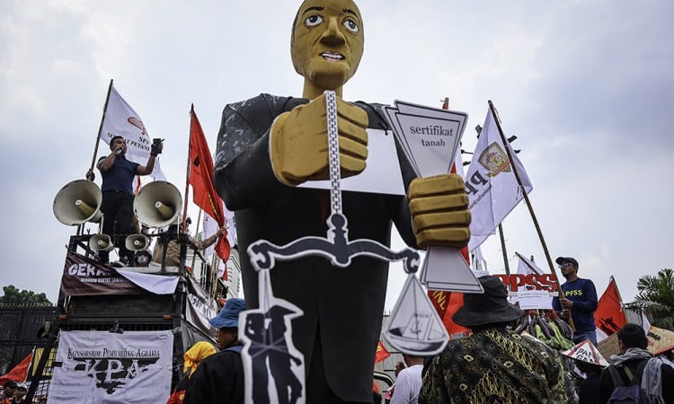 Aksi Hari Tani Nasional di Jakarta