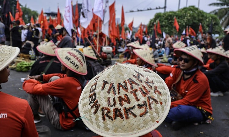 Aksi Hari Tani Nasional di Jakarta