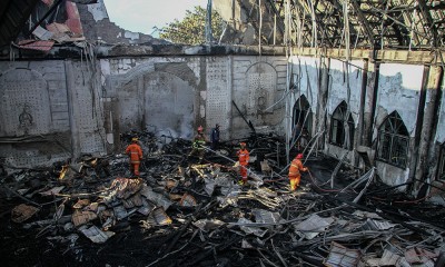 Kebakaran gereja dan bangunan sekolah di Palangka Raya