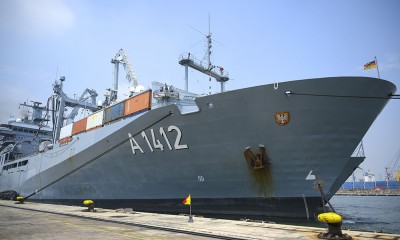 Kapal perang Jerman berlabuh di Jakarta