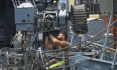 Kapal perang Jerman berlabuh di Jakarta