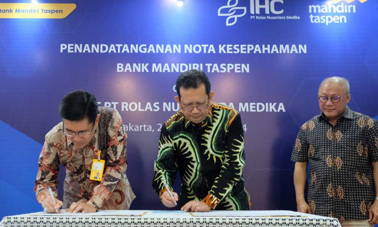 Beri Layanan VIP Nasabah, Bank Mandiri Taspen Gandeng IHC PT Rolas Nusantara Medika