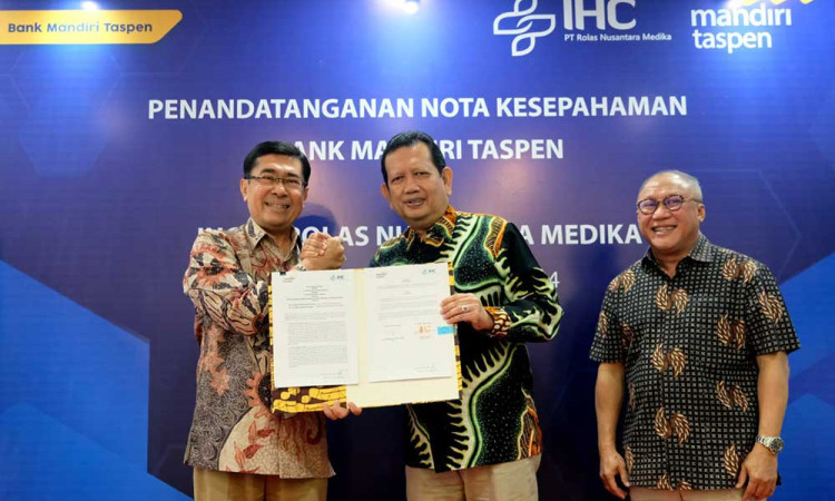 Beri Layanan VIP Nasabah, Bank Mandiri Taspen Gandeng IHC PT Rolas Nusantara Medika