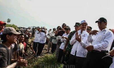 Proses Cetak Sawah di Kawasan Lumbung Pangan Kapuas